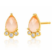 Pear Shaped Triple Crown Stud