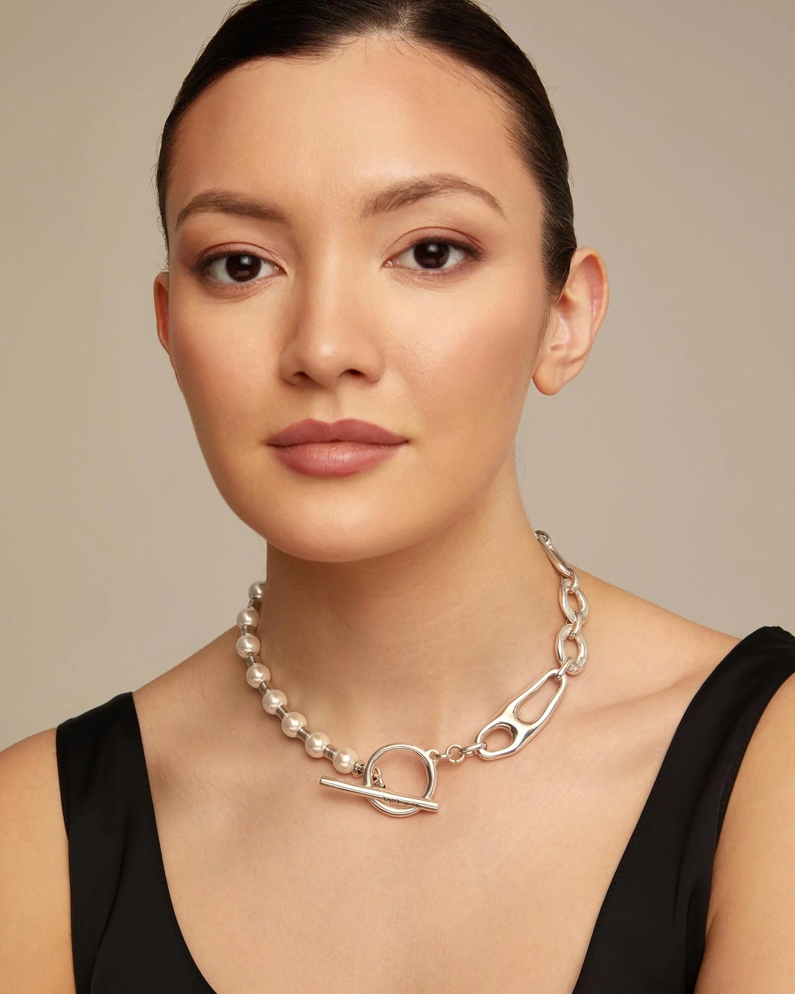 Pearl And Match Necklace