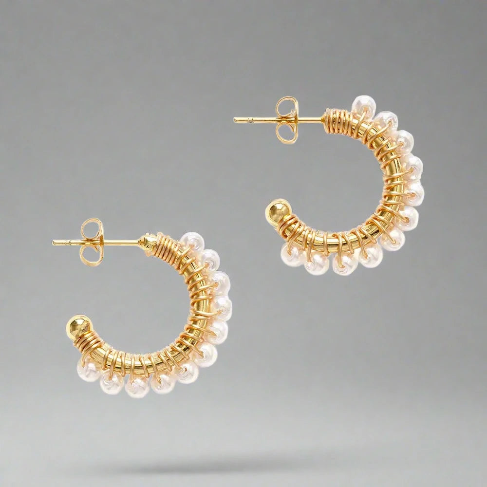 Wrapped Hoop Earrings, view 3