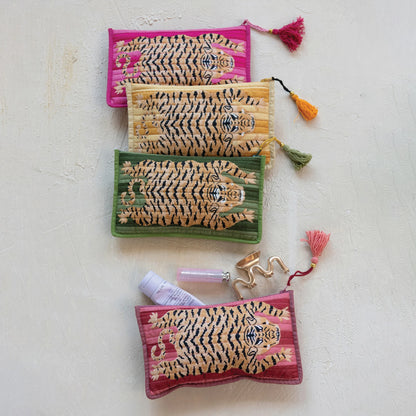 Tibetan Tiger Zip Pouch Asst