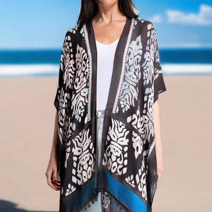 Print Cover-Up with Tassels