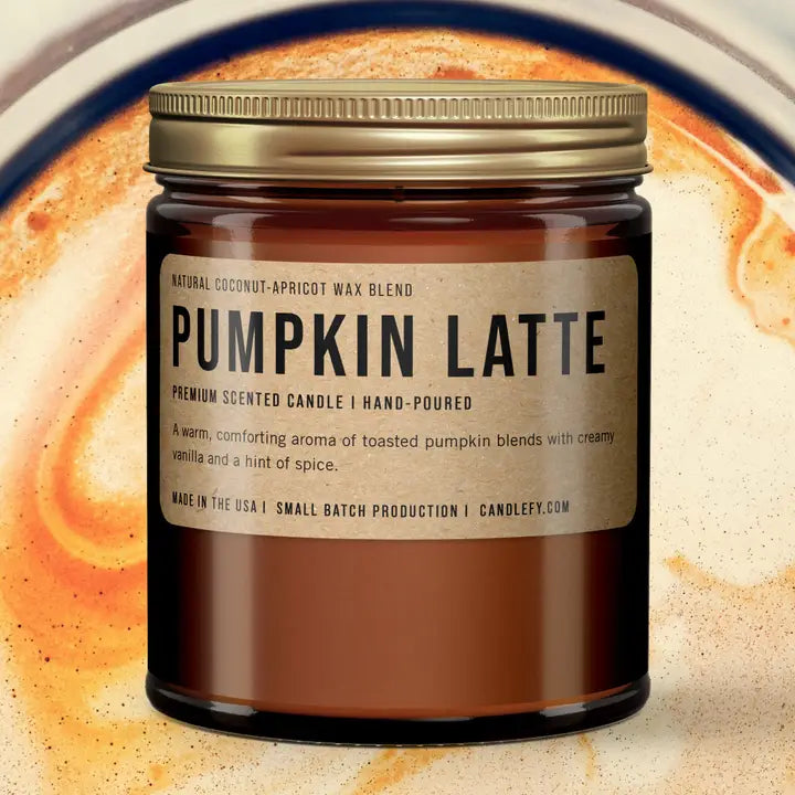 Pumpkin Latte 8 oz Candle, view 2