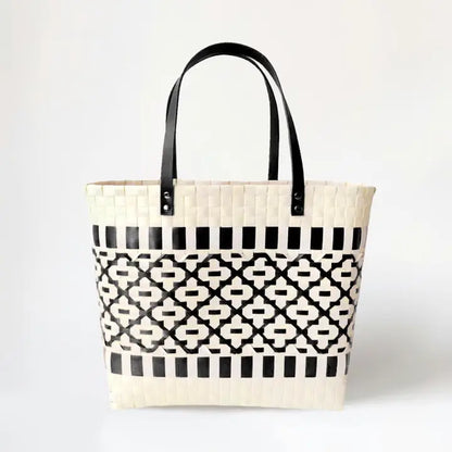 Recycled Basket Weave Tote Bag, view 8