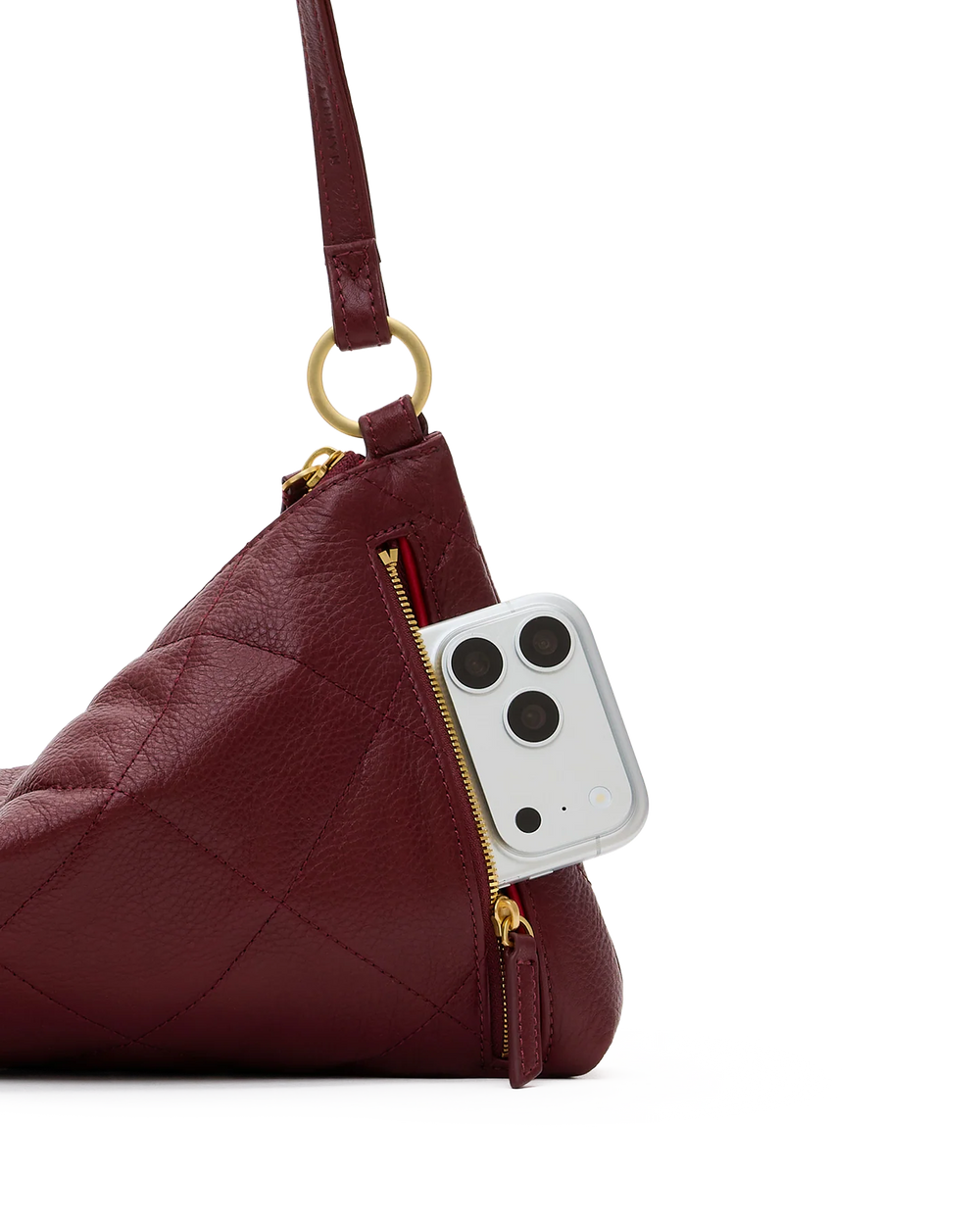 Hammitt Kyle Med Quilted Cherrywood Handbag