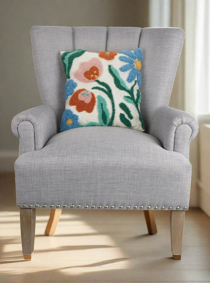 Rainbow Florals Hook Pillow, view 2