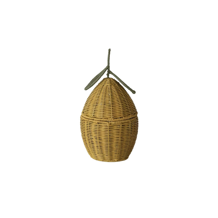 Rattan Lemon Shaped Basket