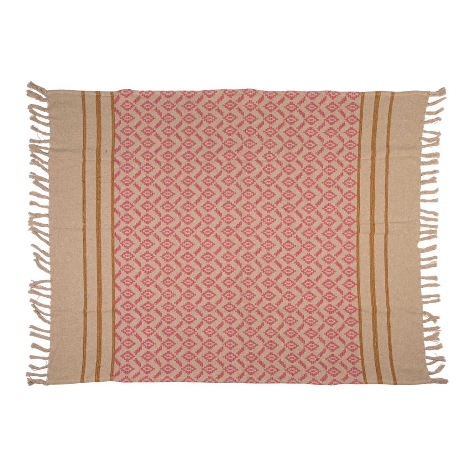 Recycled Cotton Jacquard Throw