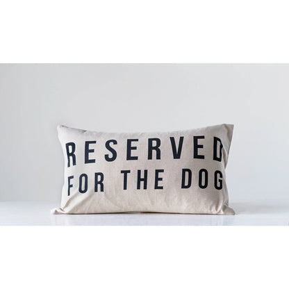 Reserved For The Pet Cotton Pillow, view 4