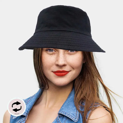 Reversible Solid Bucket Hat, view 2