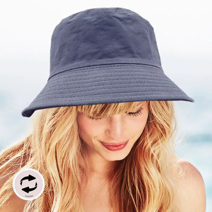 Reversible Solid Bucket Hat, view 3