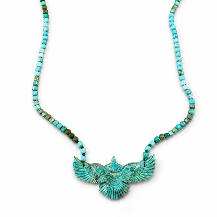 Rise and Reign Turquoise Eagle Necklace