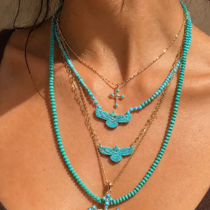 Rise and Reign Turquoise Eagle Necklace