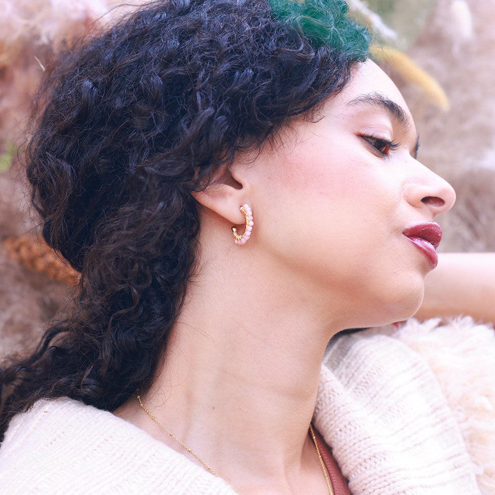 Wrapped Hoop Earrings, view 4
