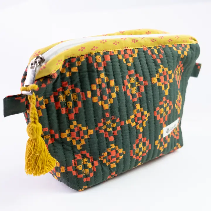 Quilted Zipper Pouch