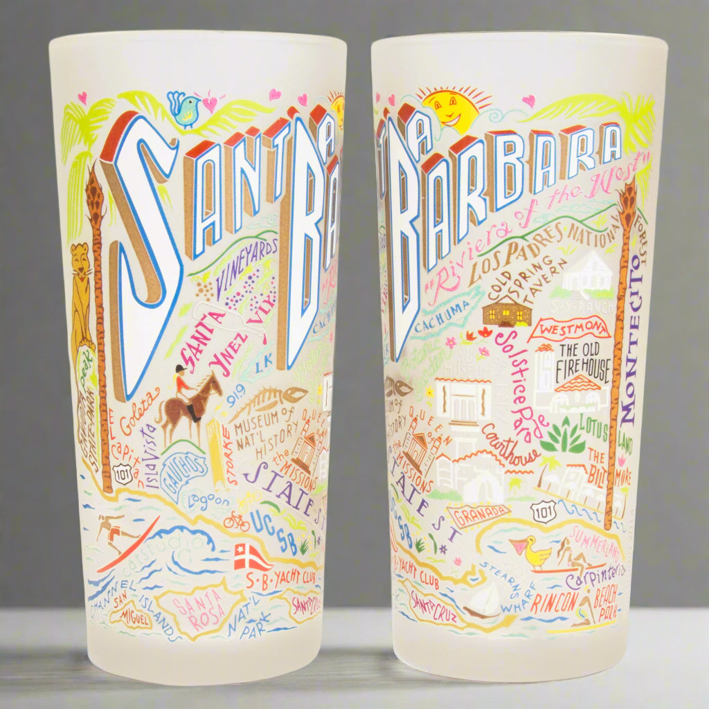 Santa Barbara Drinking Glass