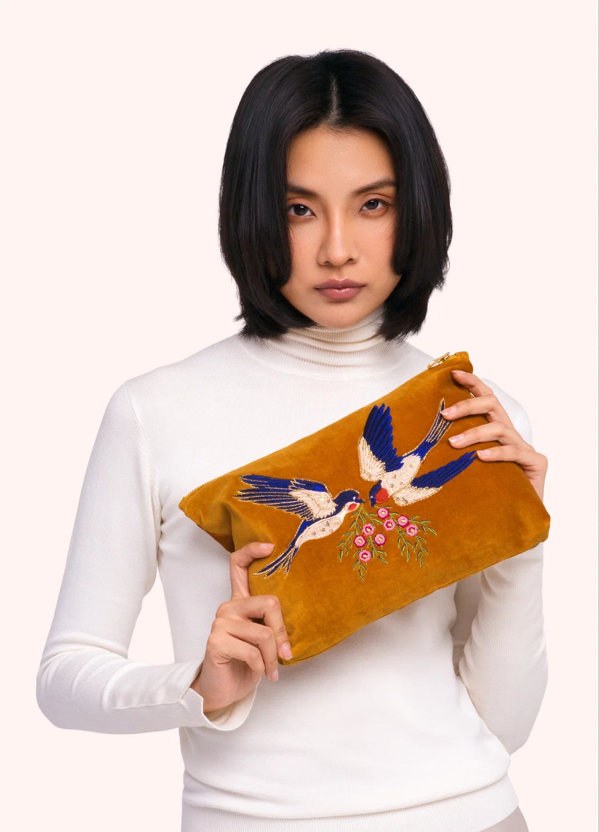Velvet Zip Pouch