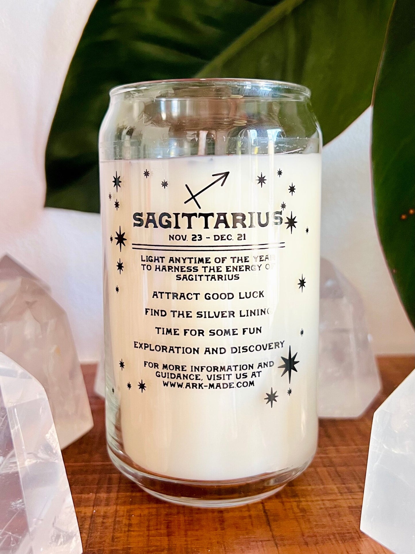 Zodiac Crystal Candle