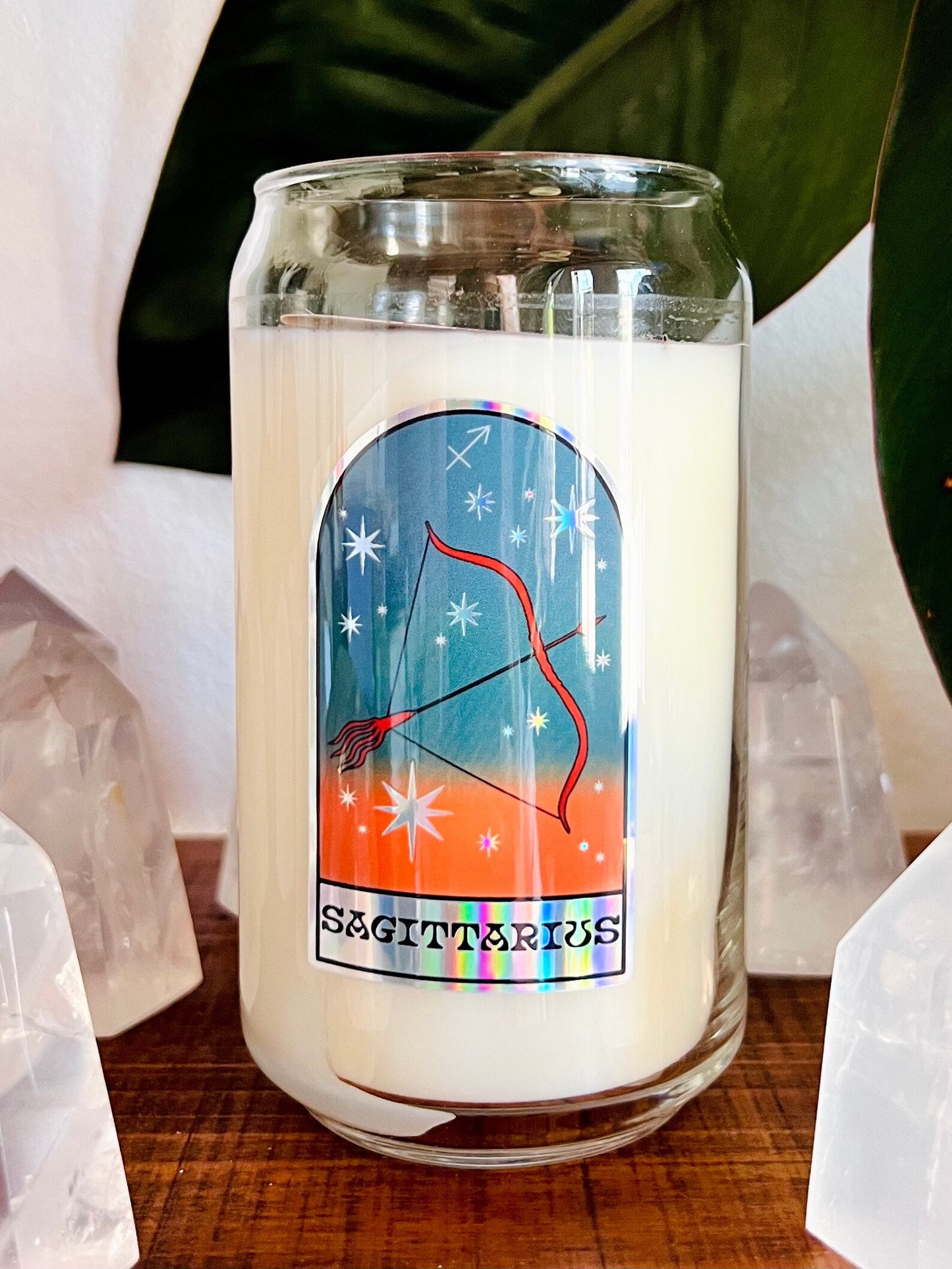 Zodiac Crystal Candle