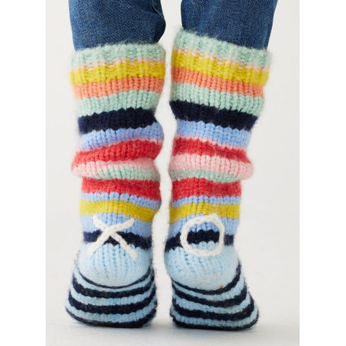 Sailor Love Knit XO Slipper Sock