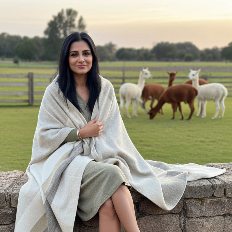 Alpaca Throw Blanket