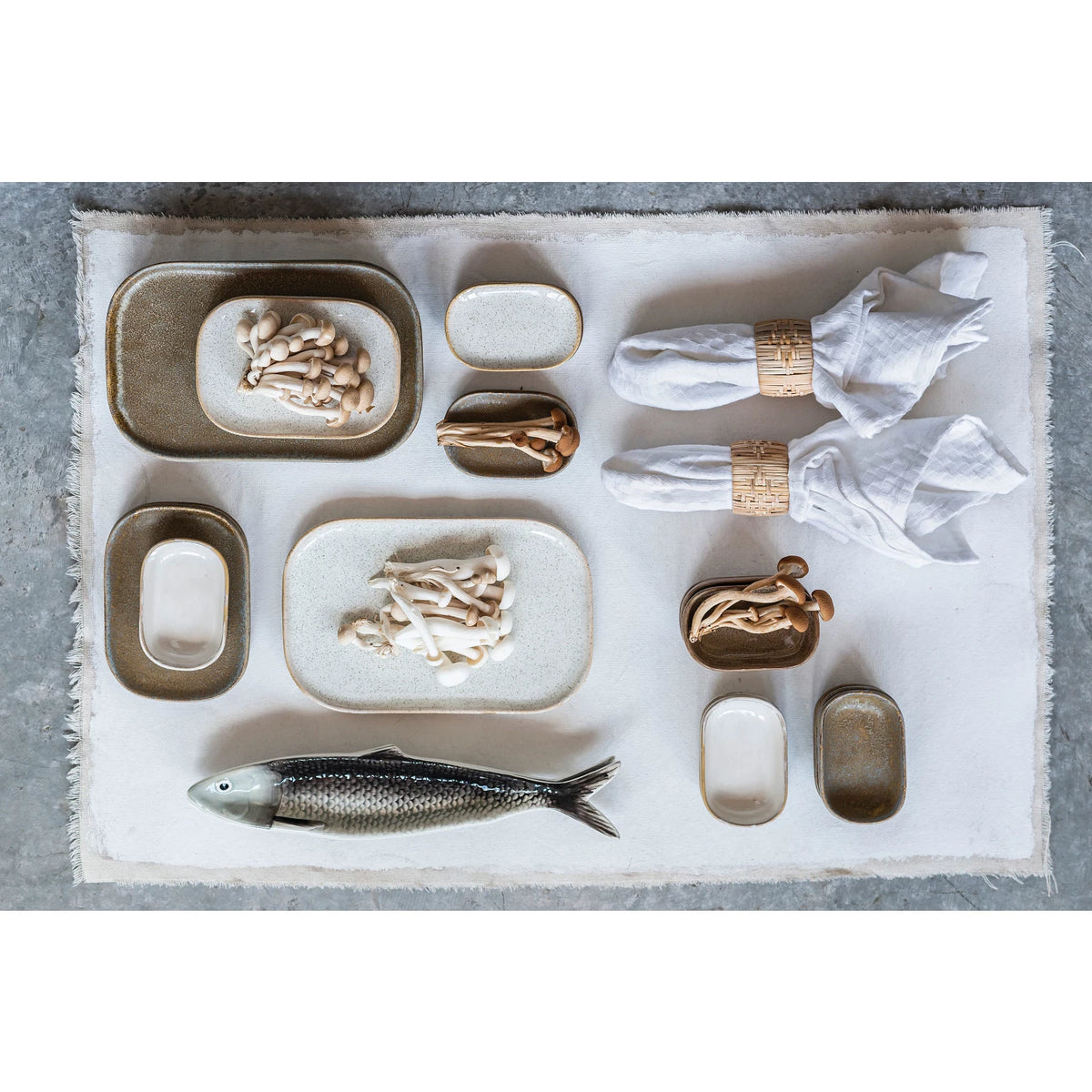 Stoneware Sardine Plate, view 2