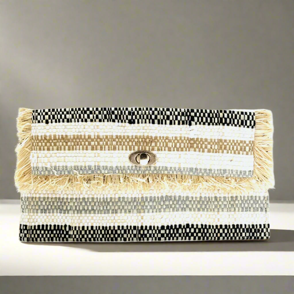 Sasha Recycled Cotton Clutch, view 2