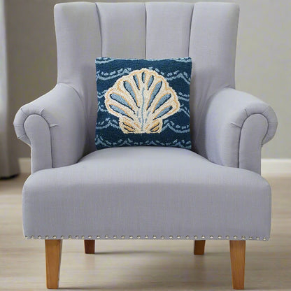 Scalloped Shell Hook Pillow, view 2