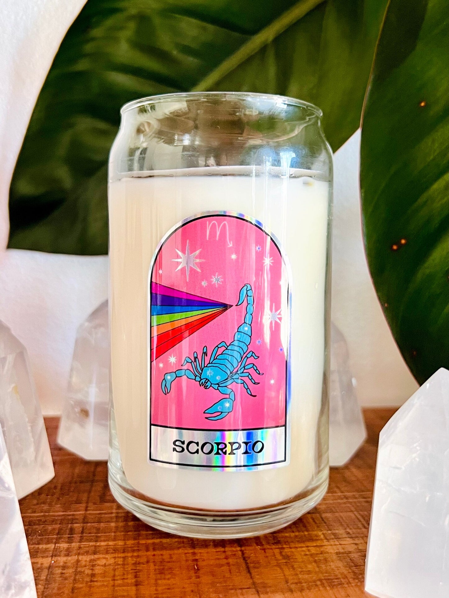 Zodiac Crystal Candle