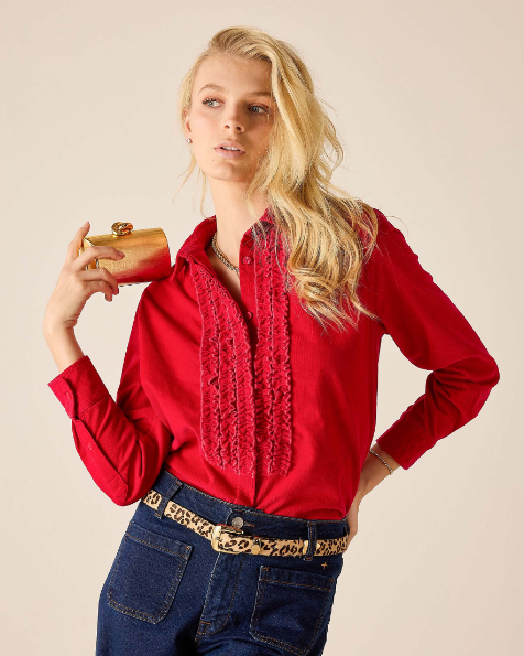 Tuxedo Ruffle Shirt