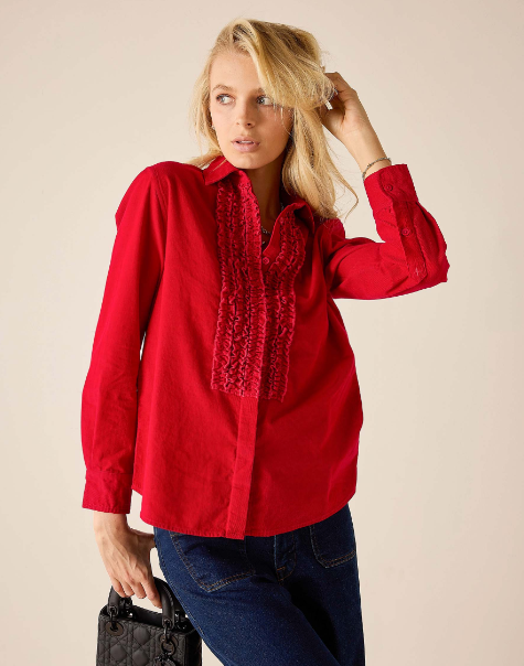 Tuxedo Ruffle Shirt
