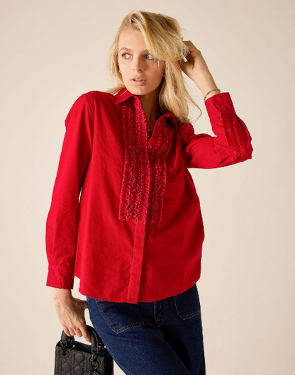 Tuxedo Ruffle Shirt