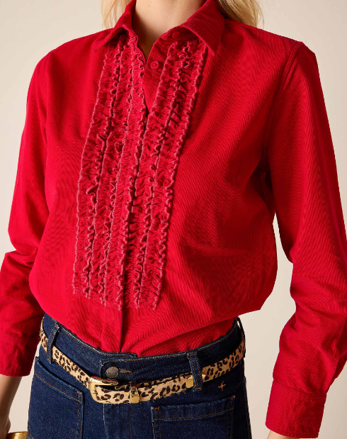 Tuxedo Ruffle Shirt