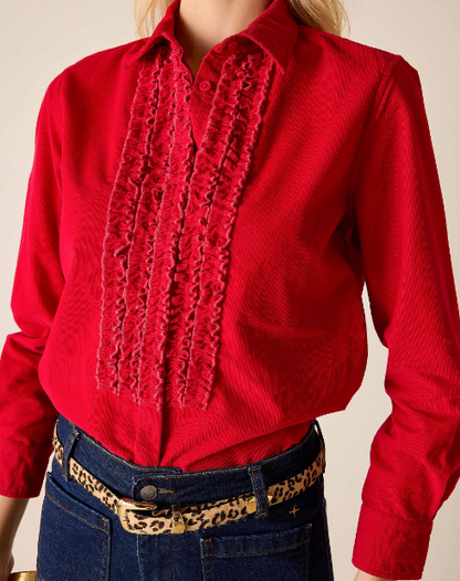 Tuxedo Ruffle Shirt