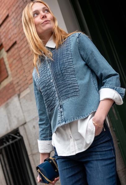 Chambray Tuxedo Shirt