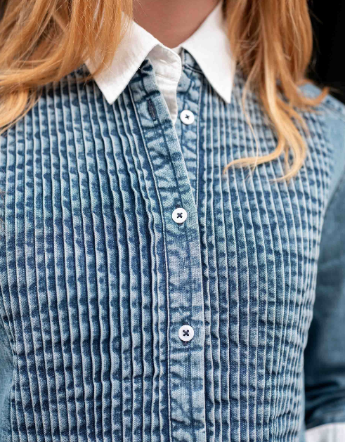 Chambray Tuxedo Shirt