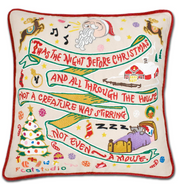 Holiday Embroidered Pillow