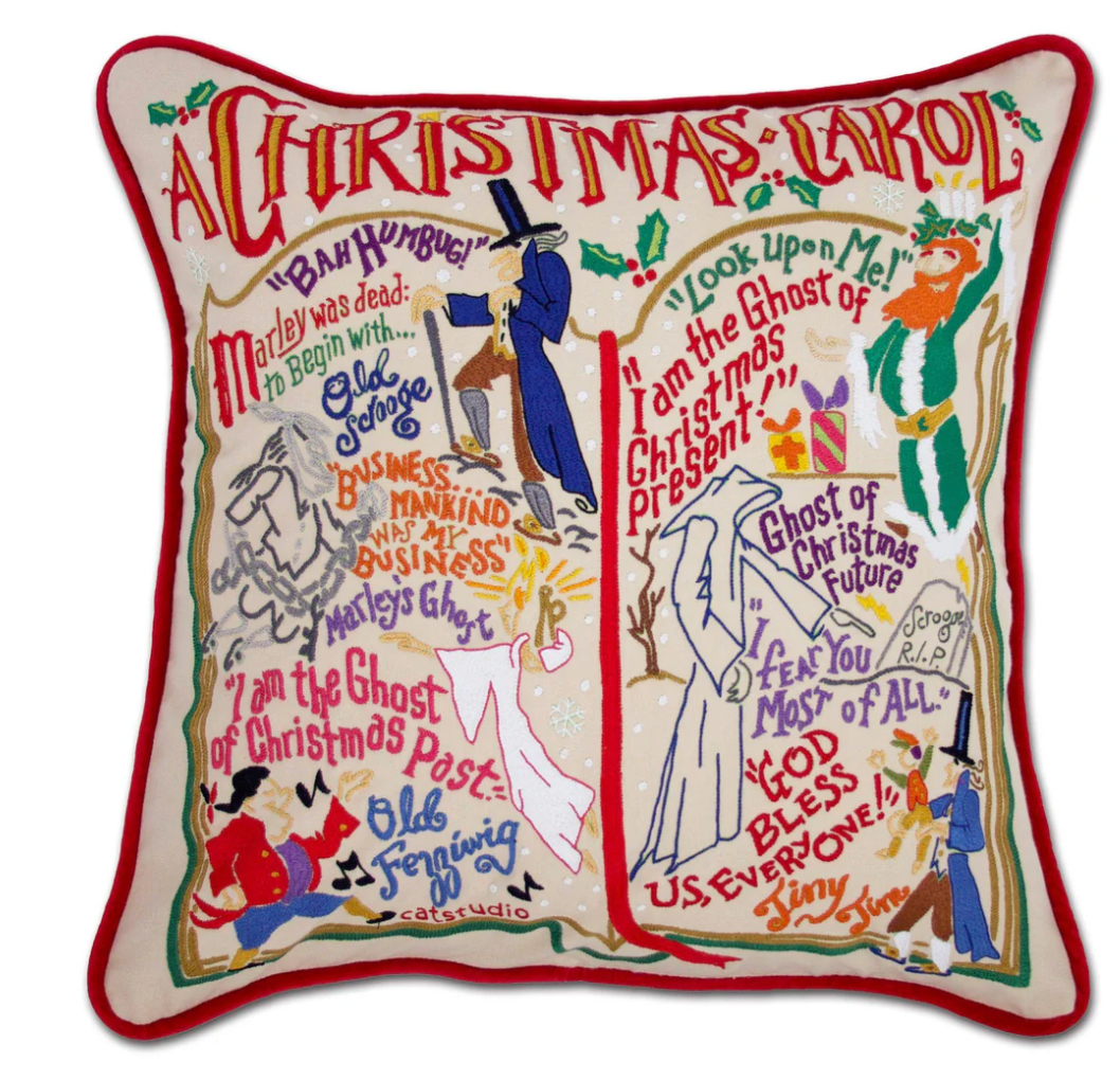 Holiday Embroidered Pillow, view 2