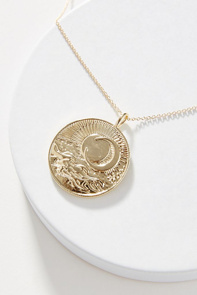 Sea Token Necklace, view 2, styled