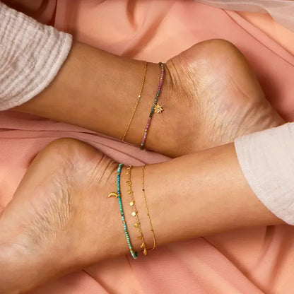 Shimmering Chain Anklet, view 3