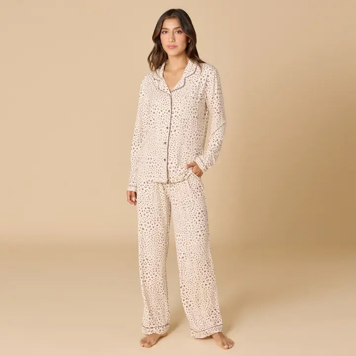 Aria - Slim Notch Collar PJ Set