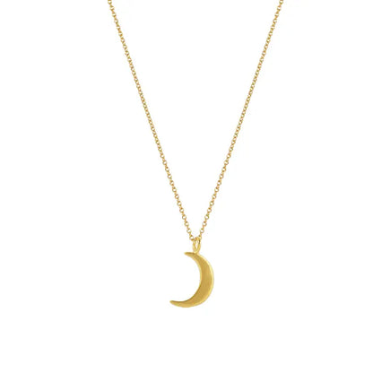 Small Moon Charm Necklace, view 2