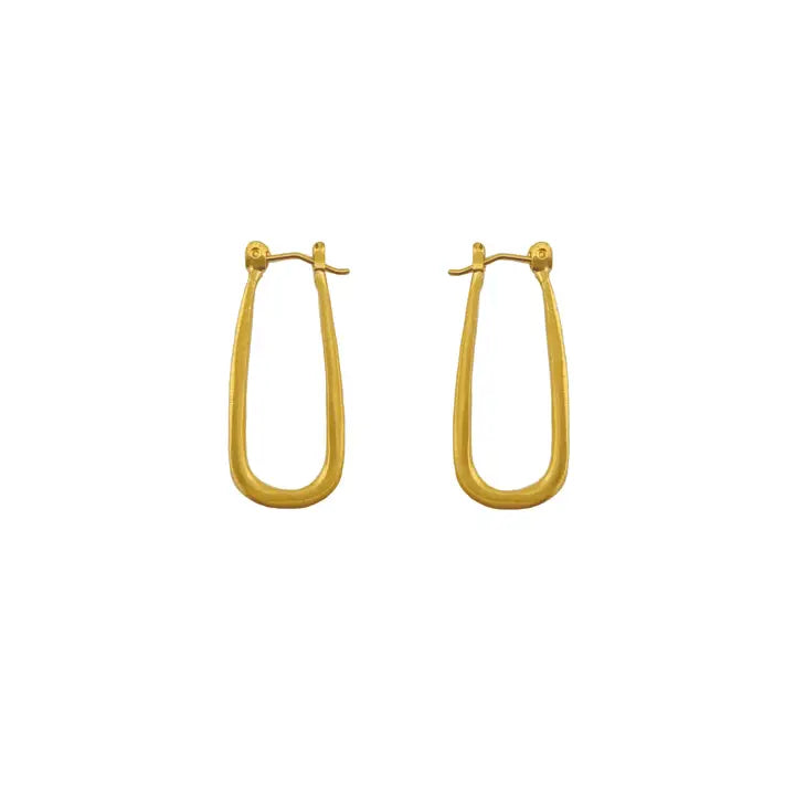 Small Tear Hoop Earrings