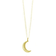 Small Moon Charm Necklace