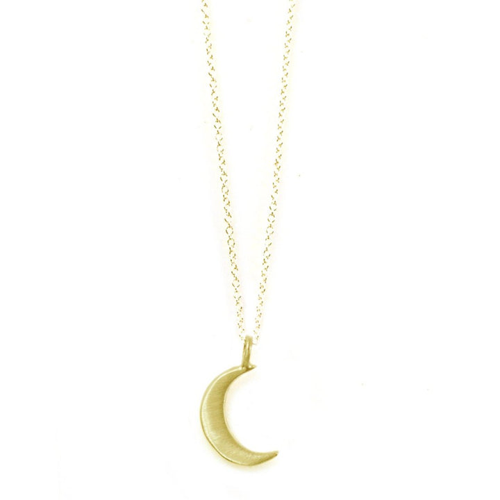 Small Moon Charm Necklace