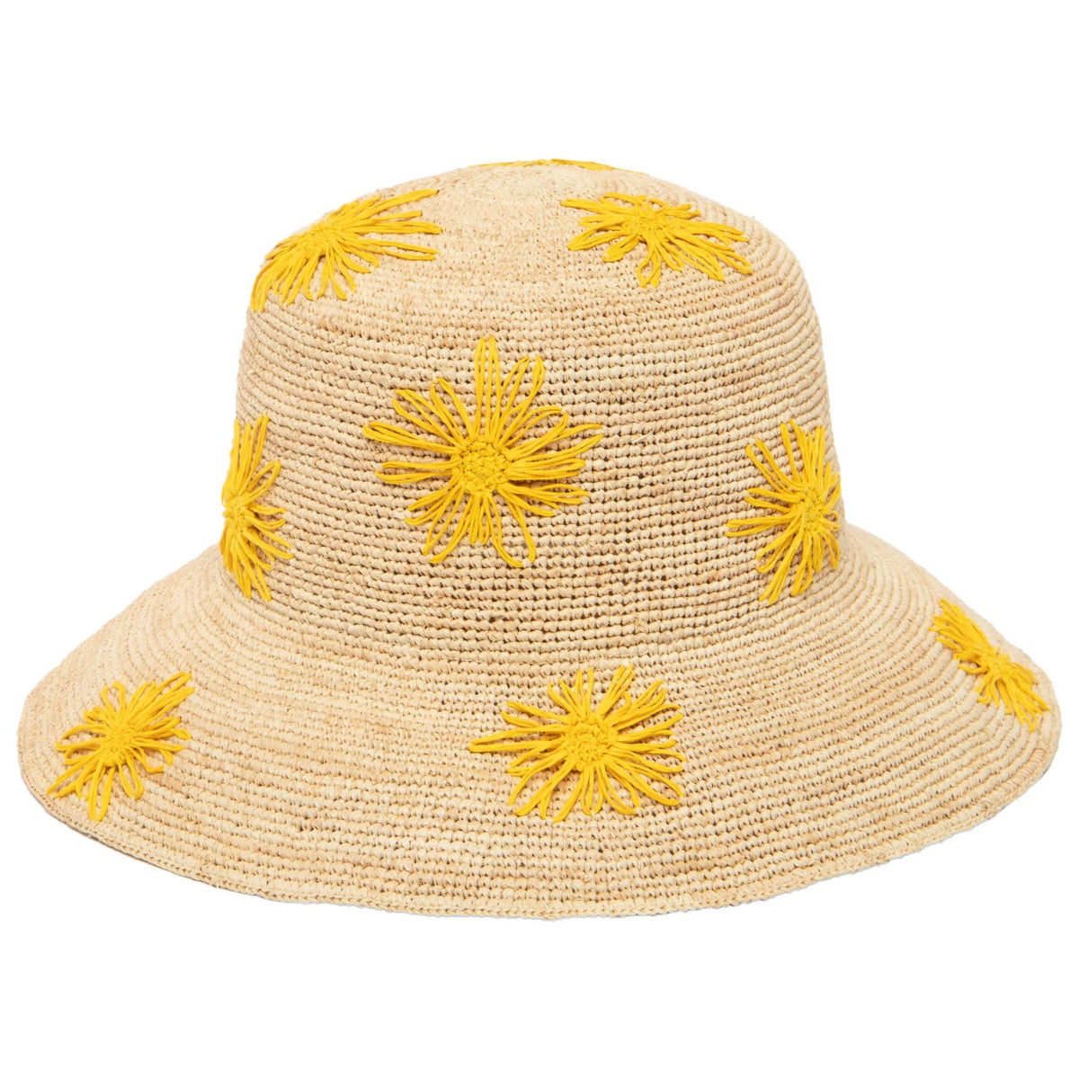 Sol Crochet Bucket w/ Flowers, view 3