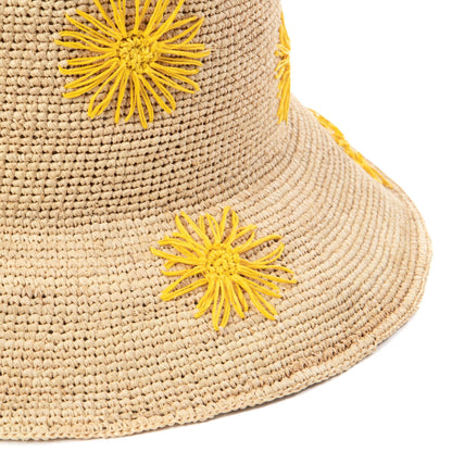 Sol Crochet Bucket w/ Flowers, view 4