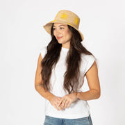 Sol Crochet Bucket w/ Flowers