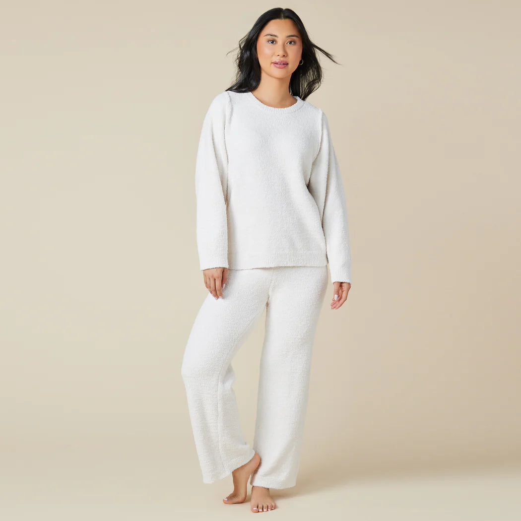 Marshmallow Reverse Seam Crewneck Lounge Set