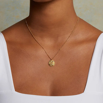 Spinning Celestial Pendant Necklace, view 2