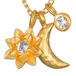 Spirit in Transformation Lotus Moon Necklace, view 2